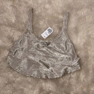Shimmery Crop Tank